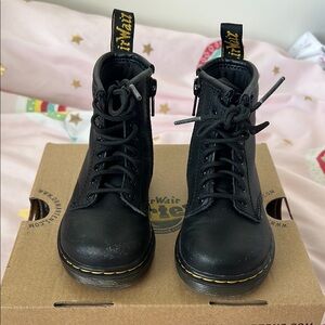 Dr. Martens Black Kids Boots